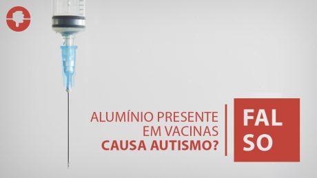 foto de uma seringa. alumínio presente em vacinas não causa autismo