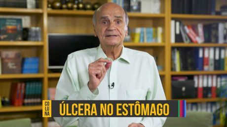 Dr. Drauzio Varella e abaixo o texto "úlcera no estômago".