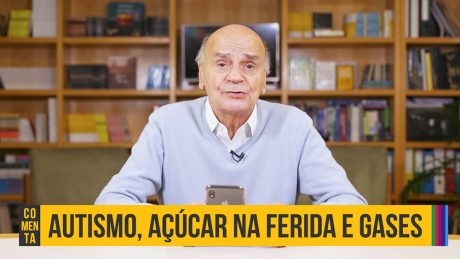 Dr. Drauzio Varella e abaixo o texto "autismo, açúcar na ferida e gases".